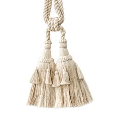 Large and Small Cotton Tassel Curtain Tieback
